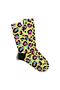 Fun Socks Unisex Yellow Leopard Pattern Printed Socks Ecsoket235