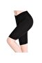 Women's Cotton Plain Short Tights 1 Pack 0156- Black - 2