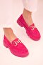 Fuchsia Suede Women's Casual Shoes 18011 - 4
