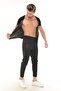 Unisex Slimming Slimming Sweating Sports Zippered Short Sleeve Suit Tights with Top and Bottom Set - 6