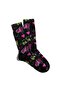 Fun Socks Unisex Black Woow Skate Pattern Printed Ecsoket177
