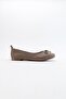 01 Stone Skin Genuine Leather Women's Ballet Shoes - 6