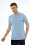 Men's Cotton & Lycra Polo Neck Short Sleeve Knitwear Banded T-Shirt - 3