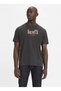 Crew Neck Printed Black Men's T-Shirt A2082-0118