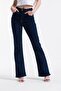 Loris Women's Navy Blue High Waist Flared Trousersfrango