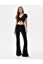 Latvian Flare Jeans Black Colorfast Extra Lycra High Waist Long Leg (fitting)frango - 3