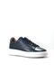 Mn.1091 Genuine Leather Navy Blue High Sole Casual Men's Shoes - 2
