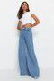 Mavi Yüksek Bel Ekstra Wide Leg Palazzo Geniş Paça %100 Pamuk Non-Stretch Jeans TWOSS23JE00286
