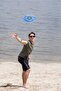 Frisbee Frisbee Throwing Disc Disc Throwing Game Child Adult Beach Garden Toy 24 Cm Blue - 6