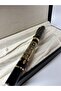 Personalized or Named Ottoman Tura Metal Ballpoint Pen and Leather Box Set - 2