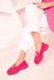 Fuchsia Suede Women's Casual Shoes 18011 - 3