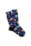 جوارب ممتعة للجنسين من Popart Pattern Space مطبوعة Ecsoket304