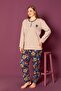 Long Sleeve 100% Cotton Plus Size Mother's Pajama Set - Mother's Special Series - 2