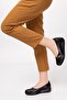 Women's Black Genuine Leather Orthopedic Shoes - 4