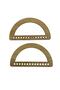 Wooden Bag Handle MDF Handle Light Oak Semicircle (1 PAIR)