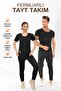 Unisex Slimming Slimming Sweating Sports Zippered Short Sleeve Suit Tights with Top and Bottom Set