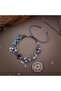 Certified Third Eye Chakra Bracelet with Lapis, Sodalite, Amethyst Natural Stones and Macrame Closure - 6