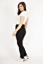Women's Black Large Size Lycra 5 Pocket Jeans 65n36125 - 3