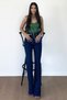Talya Loose Lycra 90's Non-Fading Navy Blue High Waist Wide Leg Jeans Palazzo Trousersfrango - 3