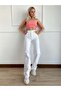 Jean White Lycra Wide Leg Jeans - Loose Wide Leg Jeans (super High)frango