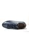 Mn.1091 Genuine Leather Navy Blue High Sole Casual Men's Shoes - 5