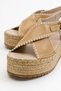 Bellezza Dark Beige Skin Genuine Leather Women's Sandals - 2