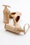 Oslo Beige Patent Leather Women's Heeled Shoes - 4