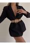Straw Elastic Women's Belt with Knitted Buckle, Jacket Belt, Shirt Belt, Dress Belt - 3