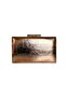 Rose Gold Color Crinkled Patent Leather Evening Bag Wedding Engagement Evening Bag Handmade Clutch Bag