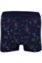 Combed Cotton Patterned Lycra Boxer Short 5 Pack 4480-5 - 3