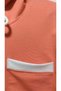 Salmon Color Top Hooded Half Zipper Trousers Wide Leg Girl's 2-Piece Set - 7