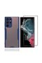 Samsung Galaxy S22 Ultra Transparent Back Flexible Soft Design Case and Screen Protector