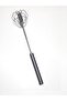 Push-Pull Hand Mixer Stainless Metal Swivel Head Whisk - 2
