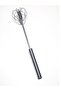 Push-Pull Hand Mixer Stainless Metal Swivel Head Whisk - 4
