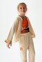 34337 Girl's Cream-orange Palm Shirt - 5