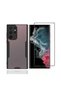 Samsung Galaxy S22 Ultra Transparent Back Flexible Soft Design Case and Screen Protector