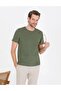 Khaki Slim Fit Crew Neck T-shirt - 3