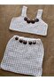 Mia Special Design Natural Seashell Crochet Bustier Skirt Set - 2