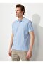 Polo Neck Light Blue Men's T-shirt 4a9000000001 - 4