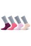 Premium Seamless Women's Bamboo Booties Socks Set of 8 Assorti Kraft Boxed - 558 - 3