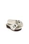 Women's Cream Buckle Daily Slippers - 3