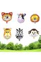 Safari Animals Age Balloon Set Safari Concept Helium Balloon Set Safari Birthday Set - 2