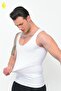 Firming Body Shaping Slimming 2-Piece Black & White Premium Sports Corset Undershirt Set - 7