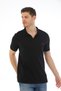 Men's Cotton & Lycra Polo Neck Short Sleeve Knitwear Banded T-Shirt - 3