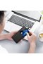 Galaxy A73 Case Black Silicone Cover with Camera Protection, Card Holder, Wallet and Red Button - 6