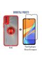 Vivo Y11S/Y20 Case with Ring Magnet Matte Back Case and Full Covering Screen Protector - 2