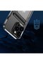 Apple iPhone 12 Pro Compatible Case Transparent Smooth Surface Shock Absorbing Card Holder Cover - 5