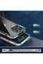 Iphone 14 Pro Max Compatible Case Non-yellowing Transparent Clear Hard Precision Metal Button Smooth Cover - 7