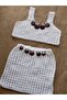 Mia Special Design Natural Seashell Crochet Bustier Skirt Set - 5