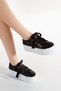 High Wedge Heeled Crystal Fabric Sports Wedding Dress Evening Dress Shoes - 3